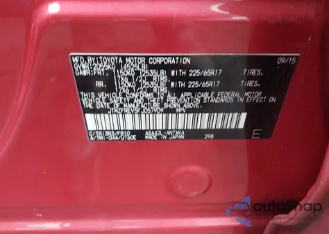 2015 Toyota Rav4 Le from USA, damaged, VIN JTMZFREV5FJ057909